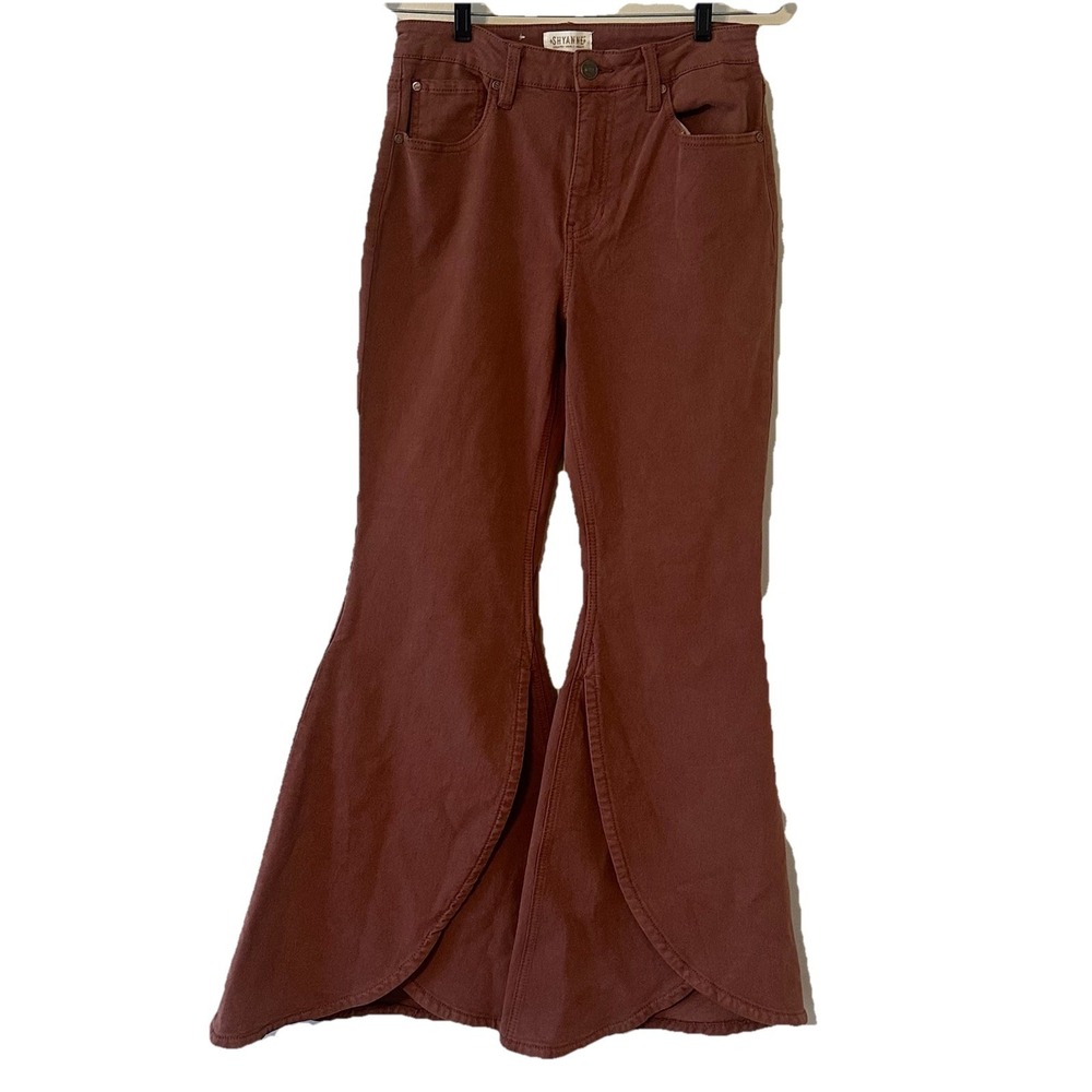 Shyanne Brown Jeans Womens Tulip Super Flare Western Rodeo Pants 29W X 31L
